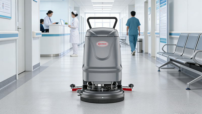 尤溪縣西城鎮衛生院煥新清潔:揚子鋰電洗地機助力高效運維